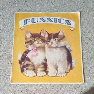 Vintage Cat Children's Book
